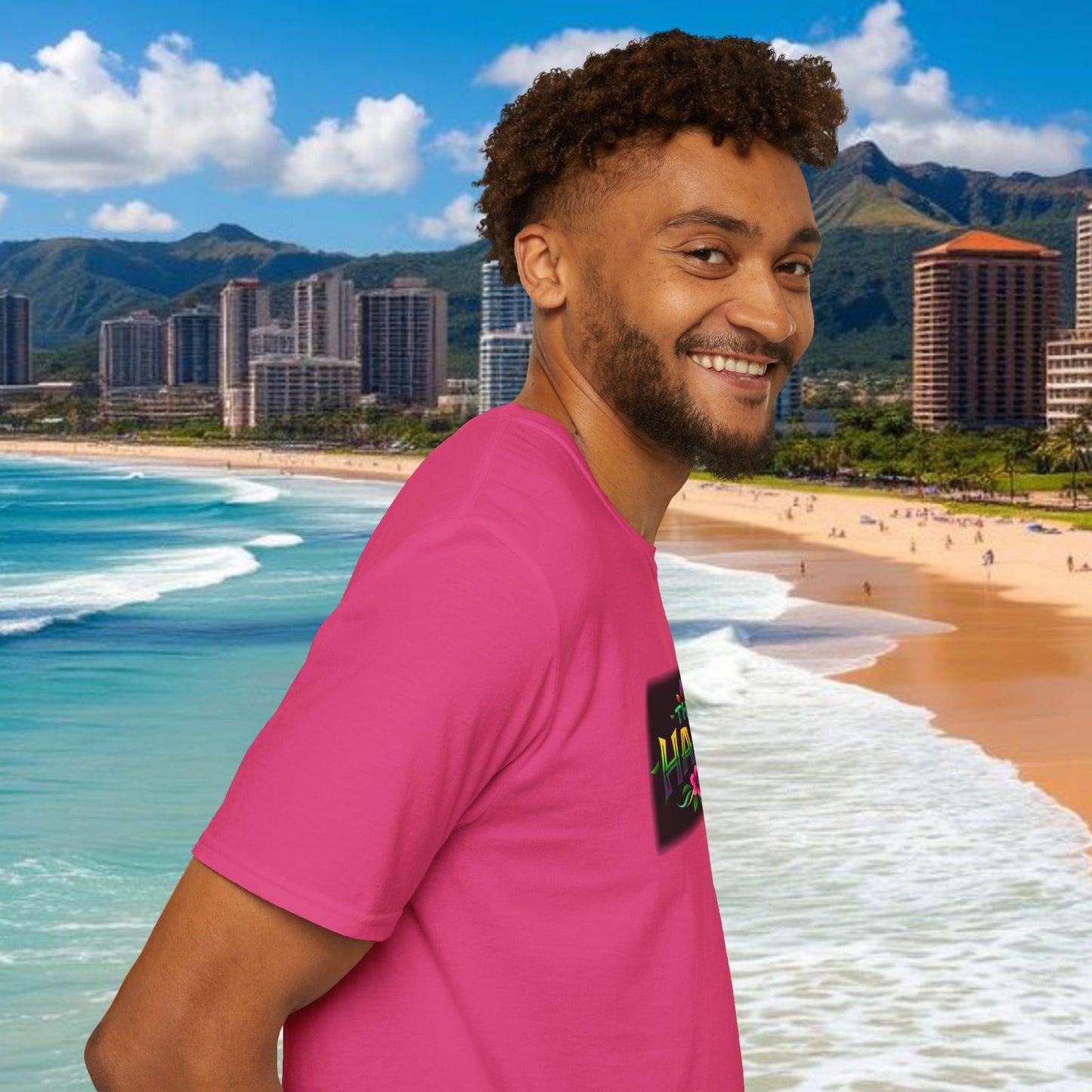 T-Shirt with HAKA Design, Tropical Vibe Tee, Perfect for Hawaii Fans, Unisex Graphic Tee, Summer Essentials, Gift for Friends