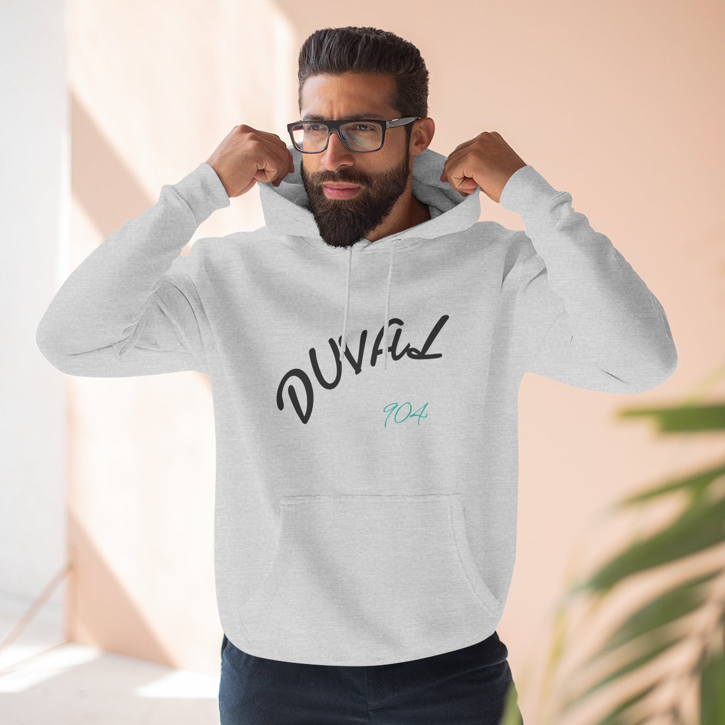 Duval Script Hoodie — Jacksonville City Name Pullover, 904 Area Code, Perfect for Gameday or a Concert