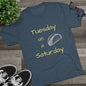 T-Shirt — "Tuesday on a Saturday" Taco Tee with Paw Print Back