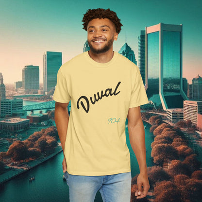 Duval Script T‑Shirt — Jacksonville Retro City Tee, Perfect for Gameday or Everyday Use. Soft style T-Shirt.