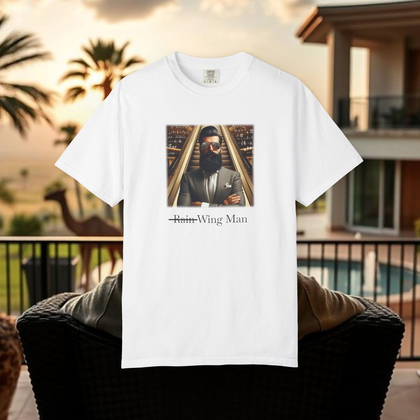 The Wing Man T-Shirt, Casual Unisex Tee, Gift for Him, Stylish Streetwear, Graphic Tee for Events, Fashionable Art Shirt