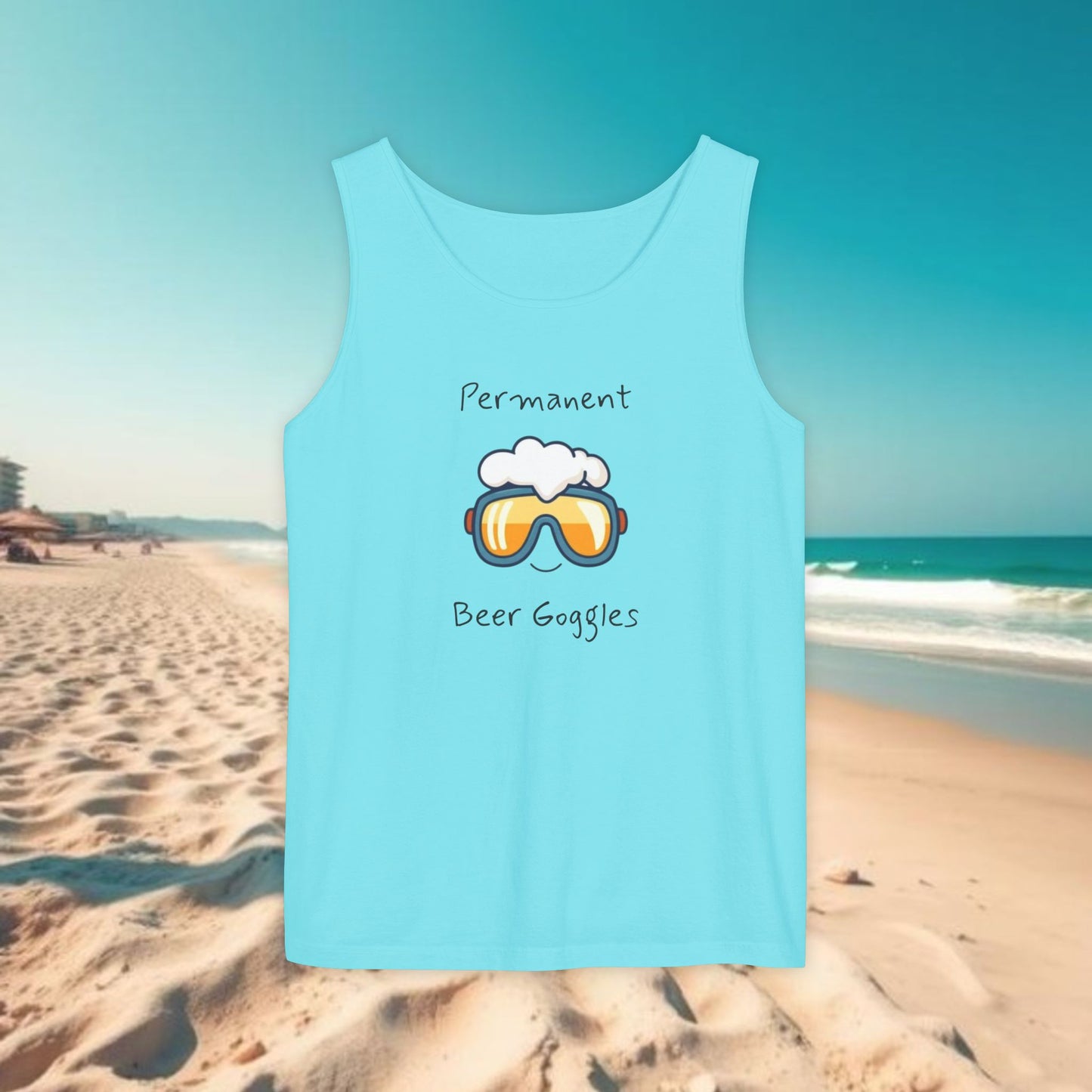 Beer Goggles Tank Top, Unisex Tank, Summer Apparel, Beachwear, Funny Gift, Pool Party Top