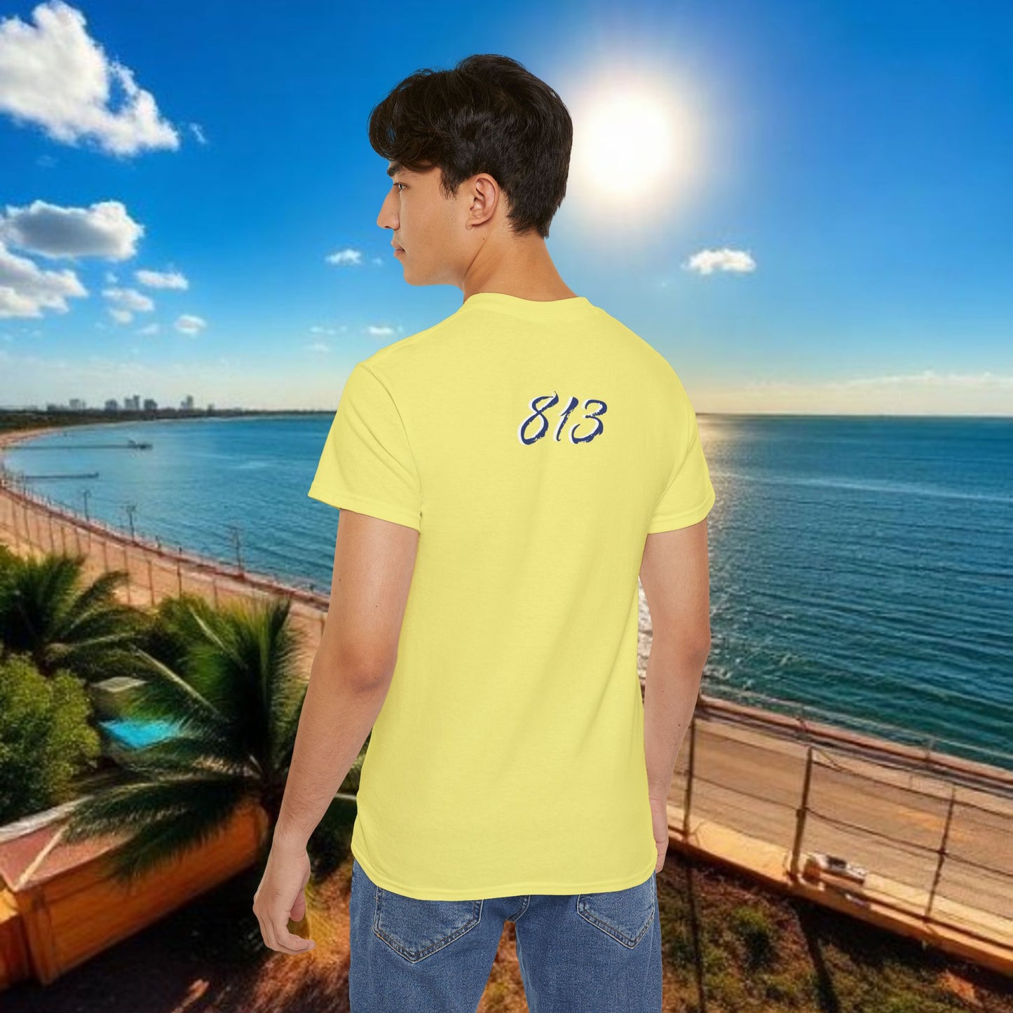 TB Monogram Tee — 813 Tampa Area Short-Sleeve T-Shirt