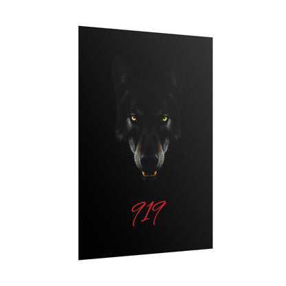 Wolfpack Art Poster, Wolf 901 Raleigh Poster, Gift for Die Hard Fans, Home Decor, 919 Design