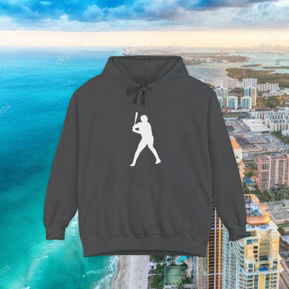 Teal Retro Garment-Dyed Hoodie with 10 Design, Stylish Hoodie, Casual Wear, Unique Gift, Trendy Apparel