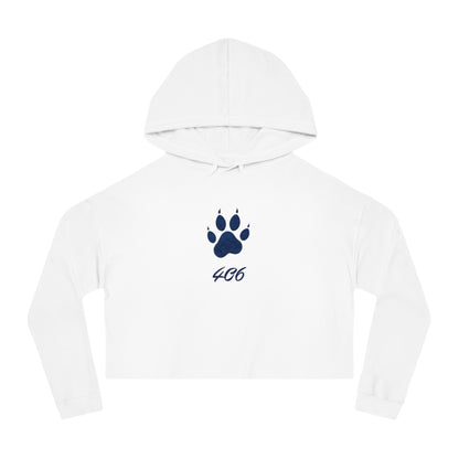 Bobcat Paw Print Cropped Hoodie, Tailgate Sweatshirt, College Football Game Day Top, Women's Hooded Sweater, Bobcat Lover Gift, Animal Print