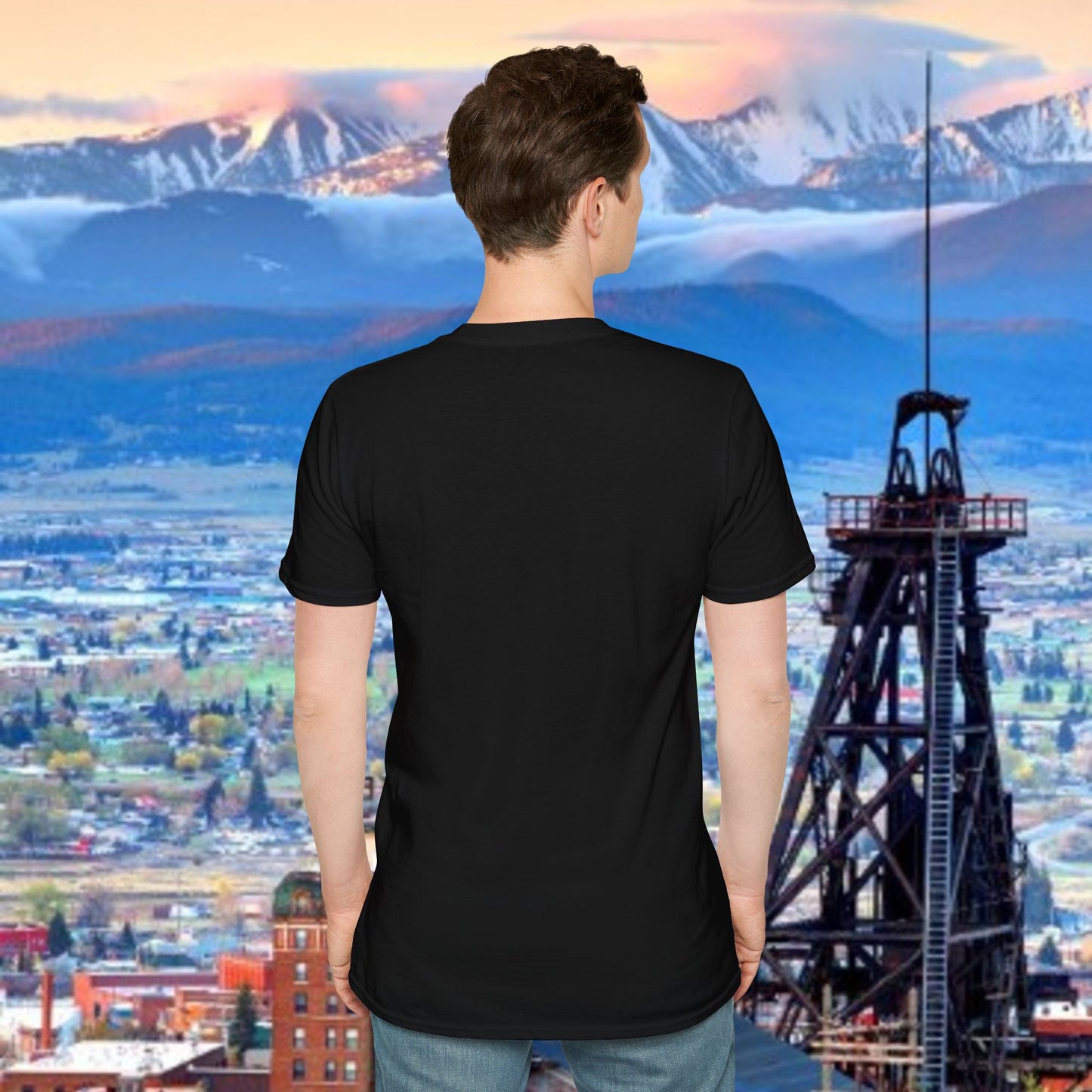 Butte, America Unisex Softstyle T-Shirt - Cozy Apparel for Locals, Travel Souvenir, Gift Idea, Casual Wear, Adventure Tee