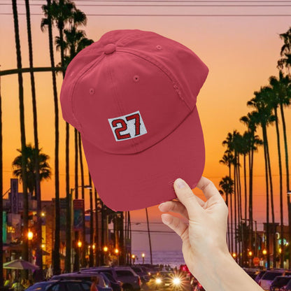 #27 Vintage Distressed Cap, Casual Hat, Everyday Wear, Sports Enthusiast Gift, LA Fans, Baseball Fans