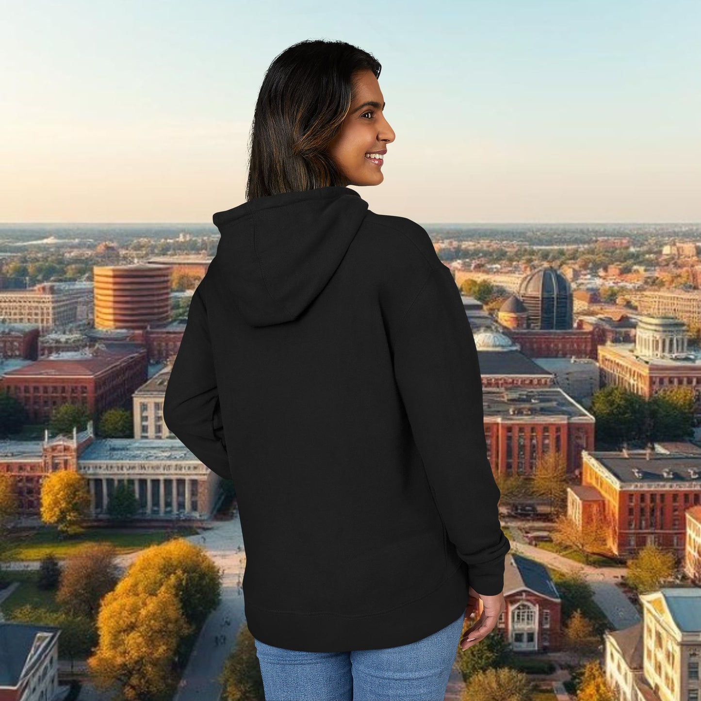 Unisex French Terry Tiger Hoodie - Cozy Urban Wear for All, Perfect Gift for Students, College Spirit, Fall Fashion, Casual Comfort