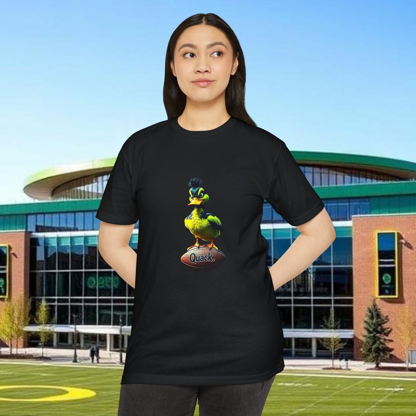 Quacky Game Day Unisex T-Shirt | Fun Sports Tee for Fans, Perfect for Tailgating, Gift for Sports Lovers, Quack Football Shirt