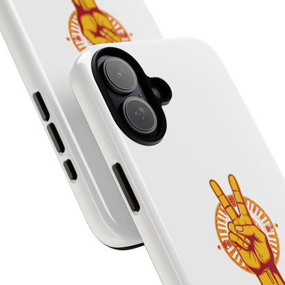 Victory Themed Stylish Phone Case - Tough Cases with Peace Sign Design, Customizable Phone Covers, Gift for Tojan Fans, Trendy Accessories