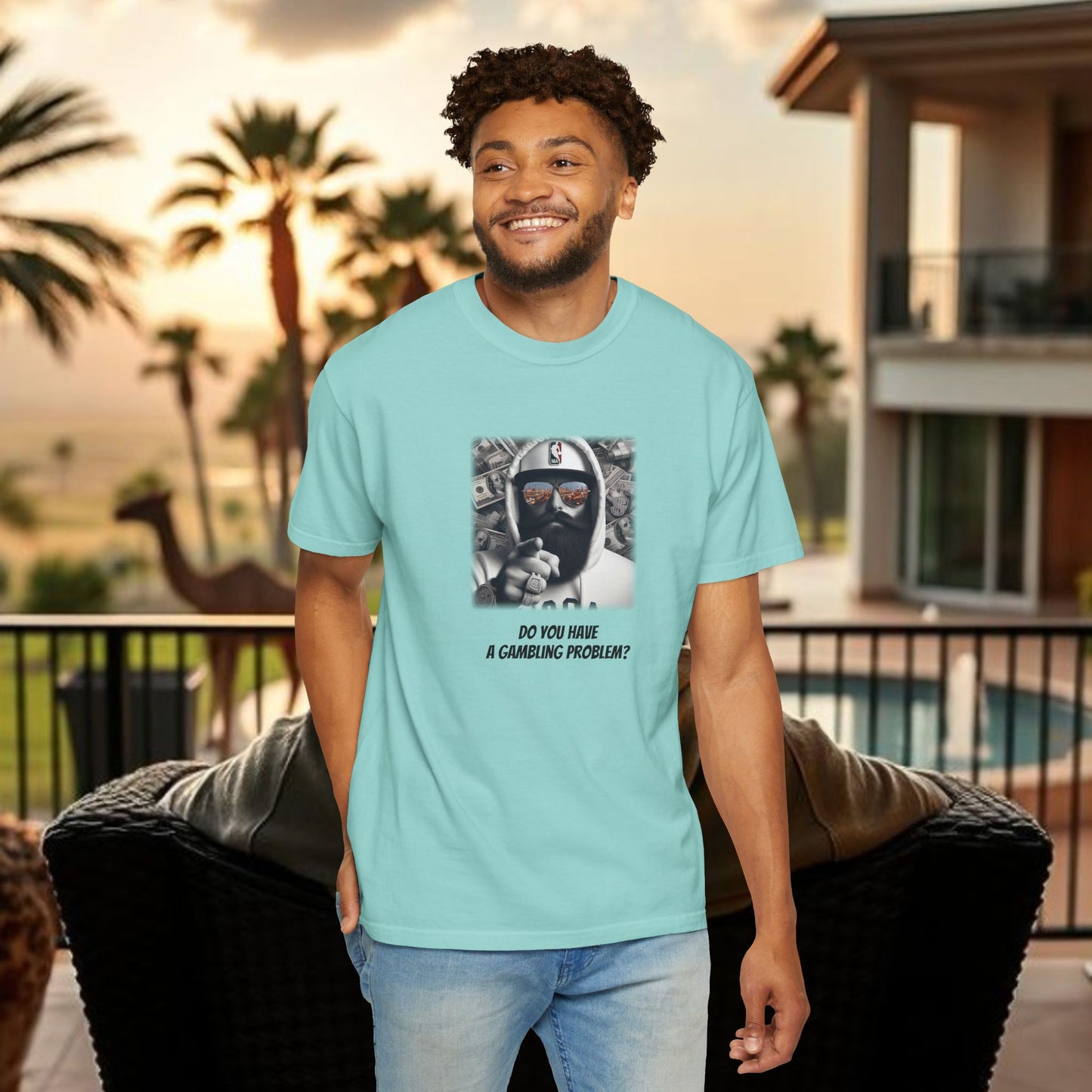 Wing Man "Gambling Problem" Unisex T-Shirt | Casual Wear, Funny Gift, Gambling Humor, Sports Betting Tee, Unique Statement Apparel