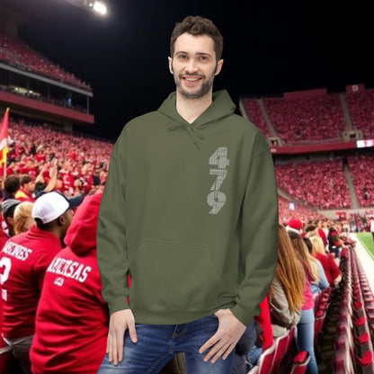 Boar Graphic Hoodie — Rugged Wild Boar Illustration with '479' Chest Print