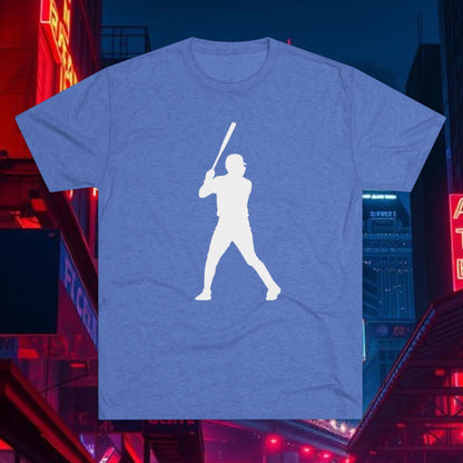 Baseball Stars Silhouette Tee - #13 on the Back, Baseball Legends, Soft Style Tri-Blend T-Shirt Perfect for Gameday
