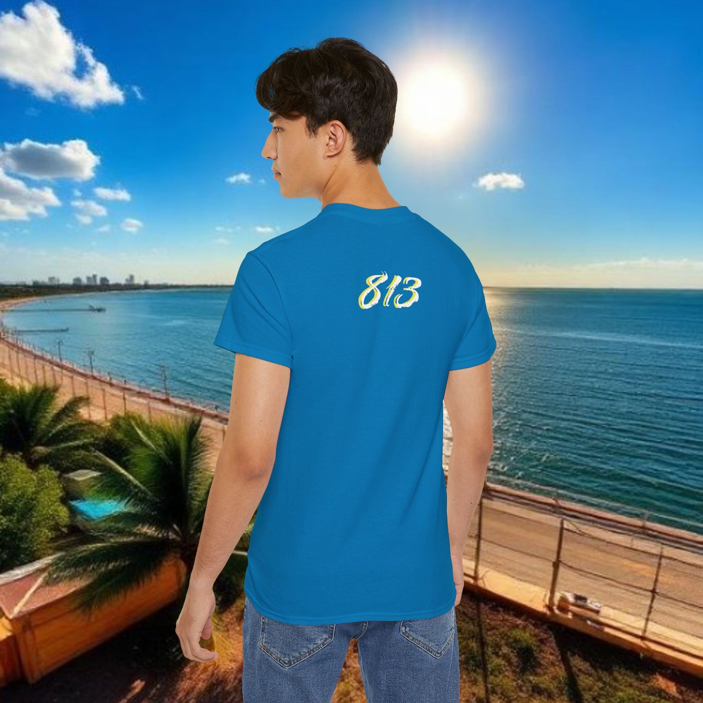 TB Monogram Tee — 813 Tampa Area Short-Sleeve T-Shirt