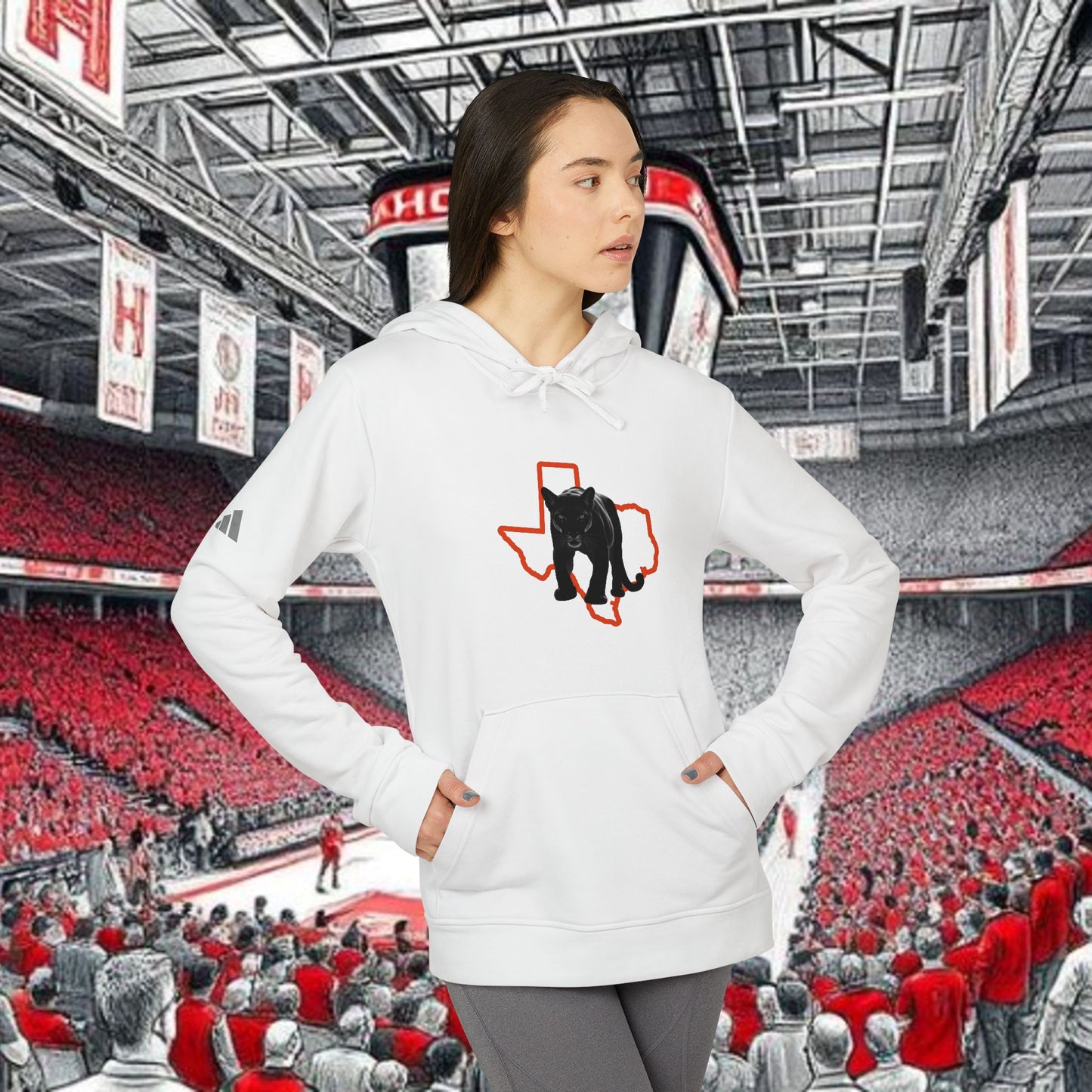 Fleece Hoodie, Unisex Comfort Wear, Sports Event Gear, Gifts for Students and Fans