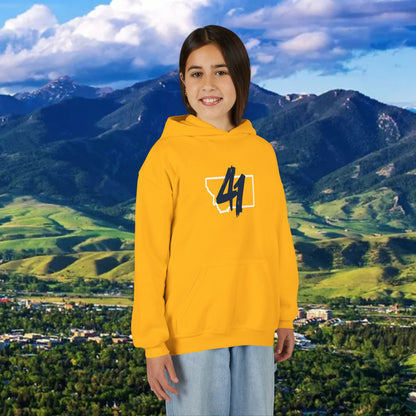 Youth Hoodie - '41' Minimalist Graphic Pullover