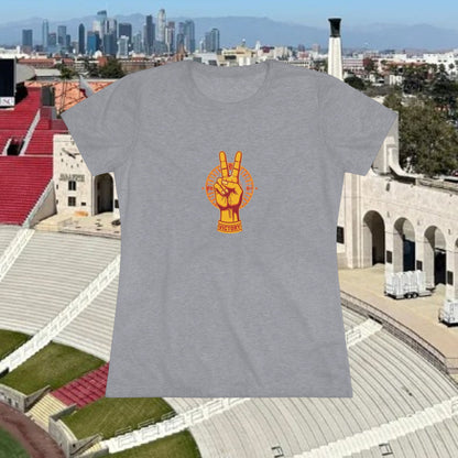 Victory Inspired Women's Triblend Tee - Soft Cotton, Eco-Friendly Shirt, Casual Style, Gift for Her, Festival Attire, Fan Gear