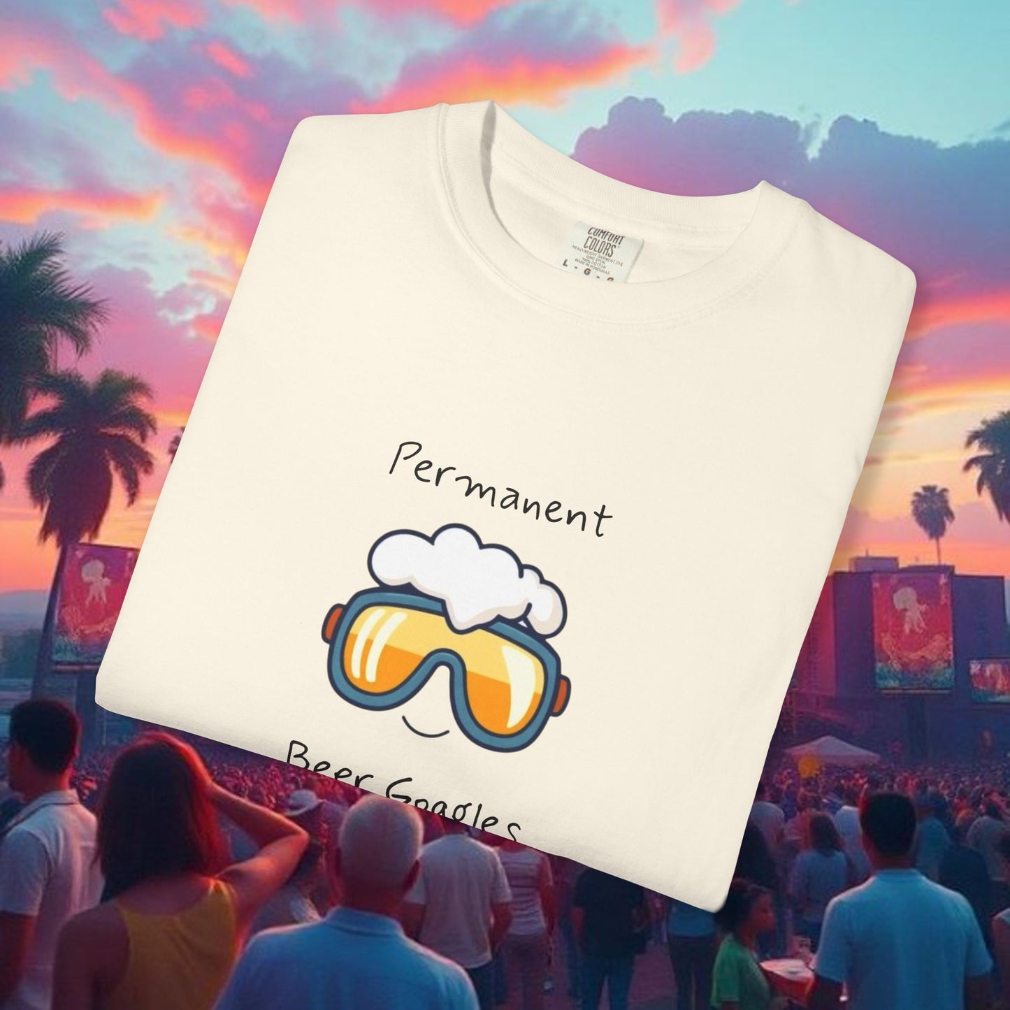 Unisex Beer Goggles Tee, Comedy T-Shirt, Festival Shirt, Funny Summer Tee, Barbecue Outfit, Gift for Beer Lovers