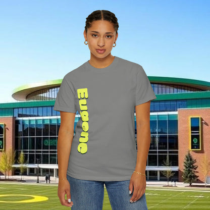 Eugene Fan T-Shirt, Unisex Sports Tee, Game Day Apparel, Football Fan Gear, College Team Shirt, Quack Spirit Wear