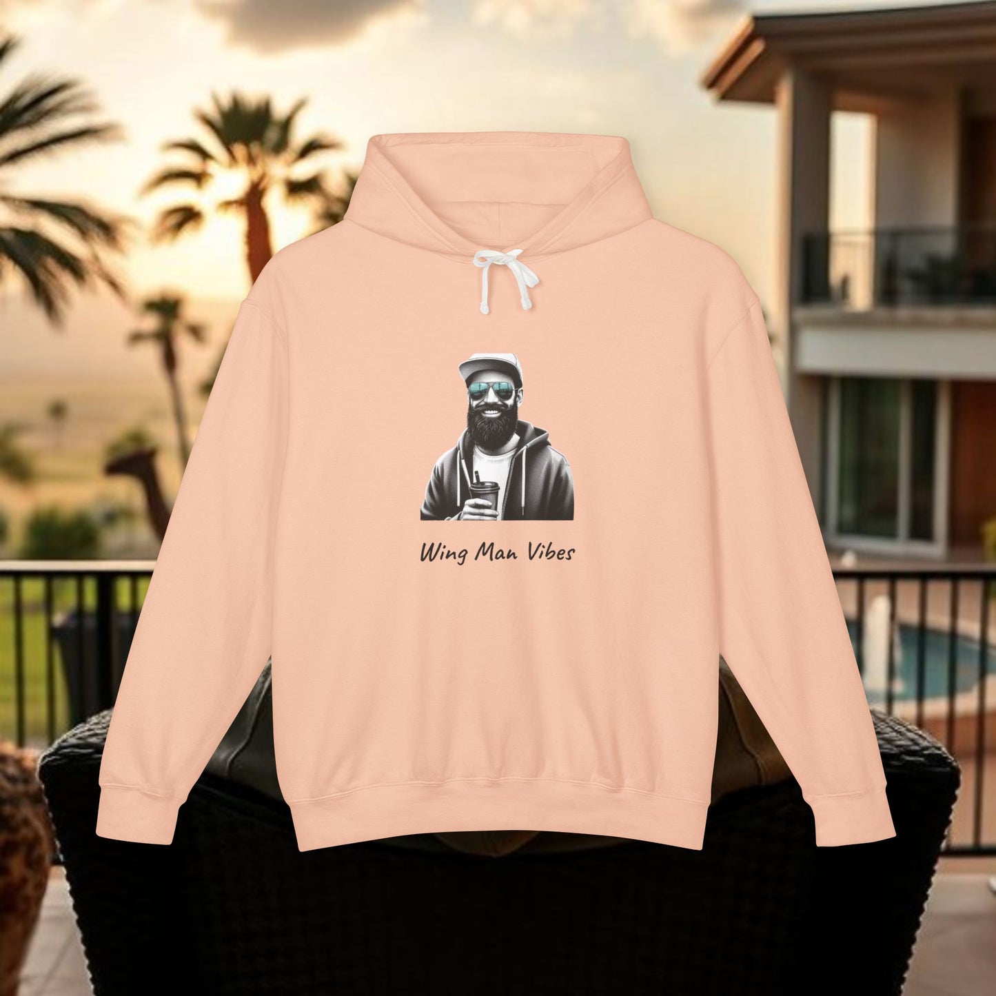 Unisex Wingman Vibes Hoodie, Casual Style Sweatshirt, Perfect Gift for Friends, Lightweight Hoodie for Everyday Wear