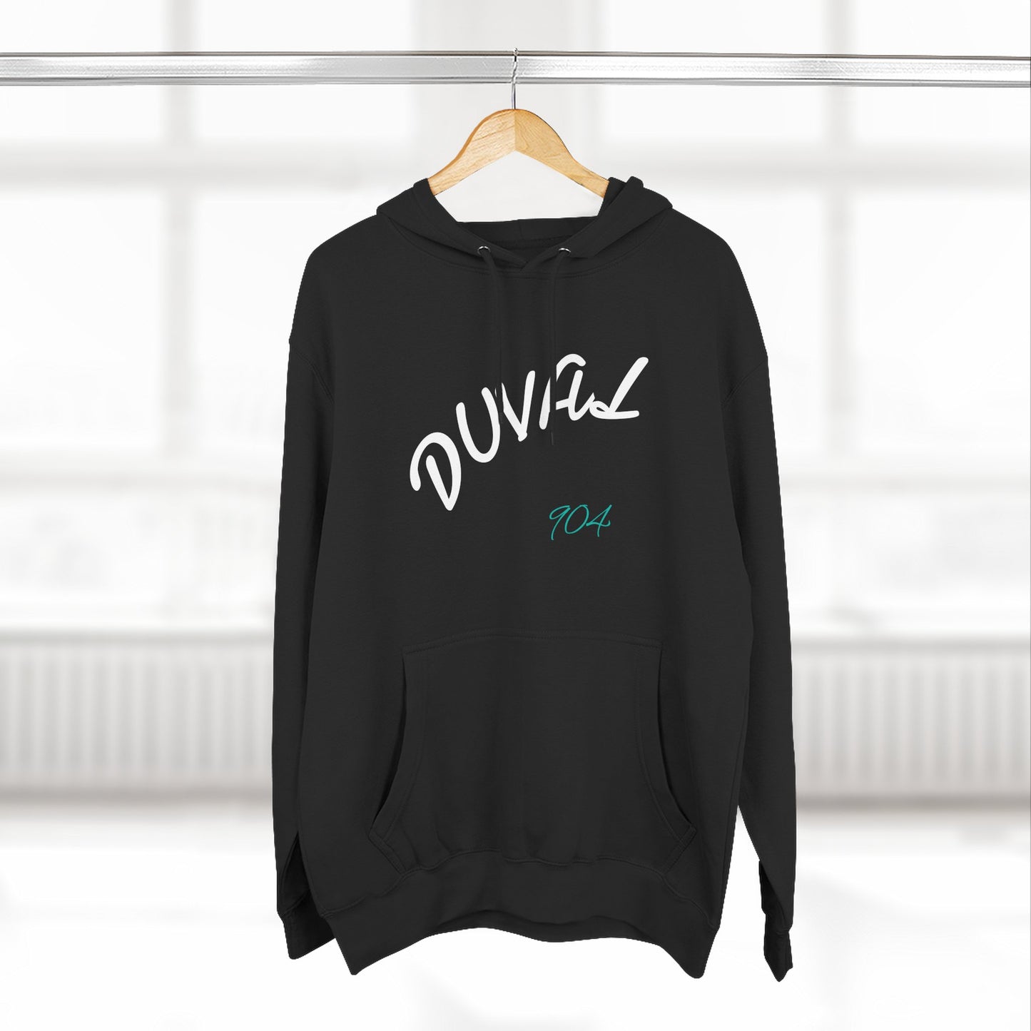 Duval Script Hoodie — Jacksonville City Name Pullover, 904 Area Code, Perfect for Gameday or a Concert