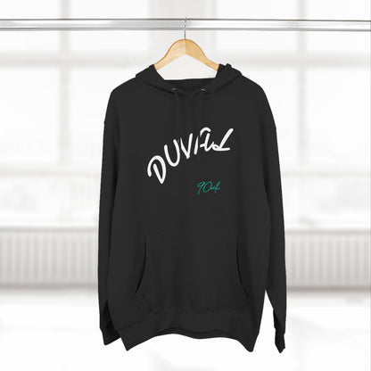 Duval Script Hoodie — Jacksonville City Name Pullover, 904 Area Code, Perfect for Gameday or a Concert