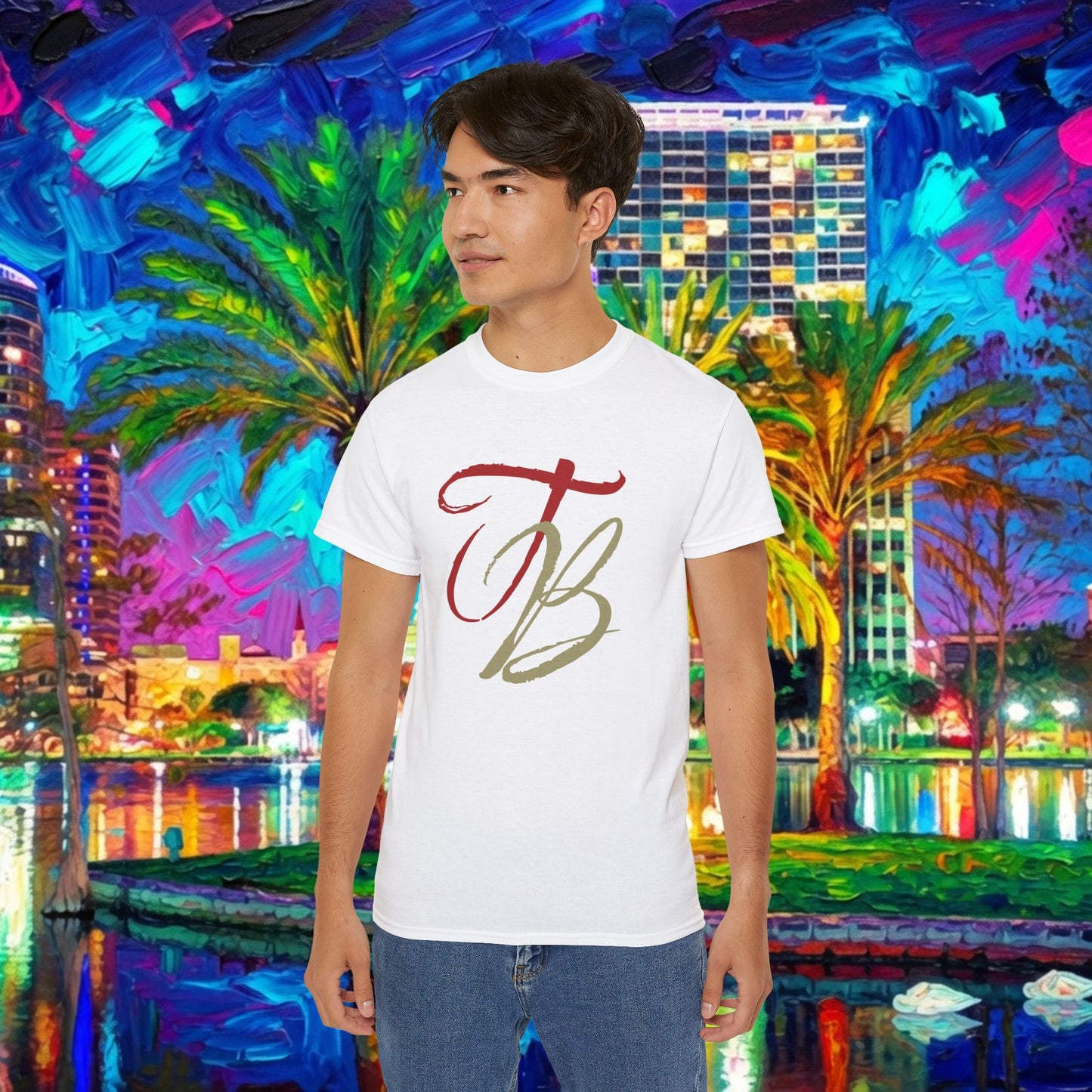 TB Monogram Tee — 813 Tampa Area Short-Sleeve T-Shirt