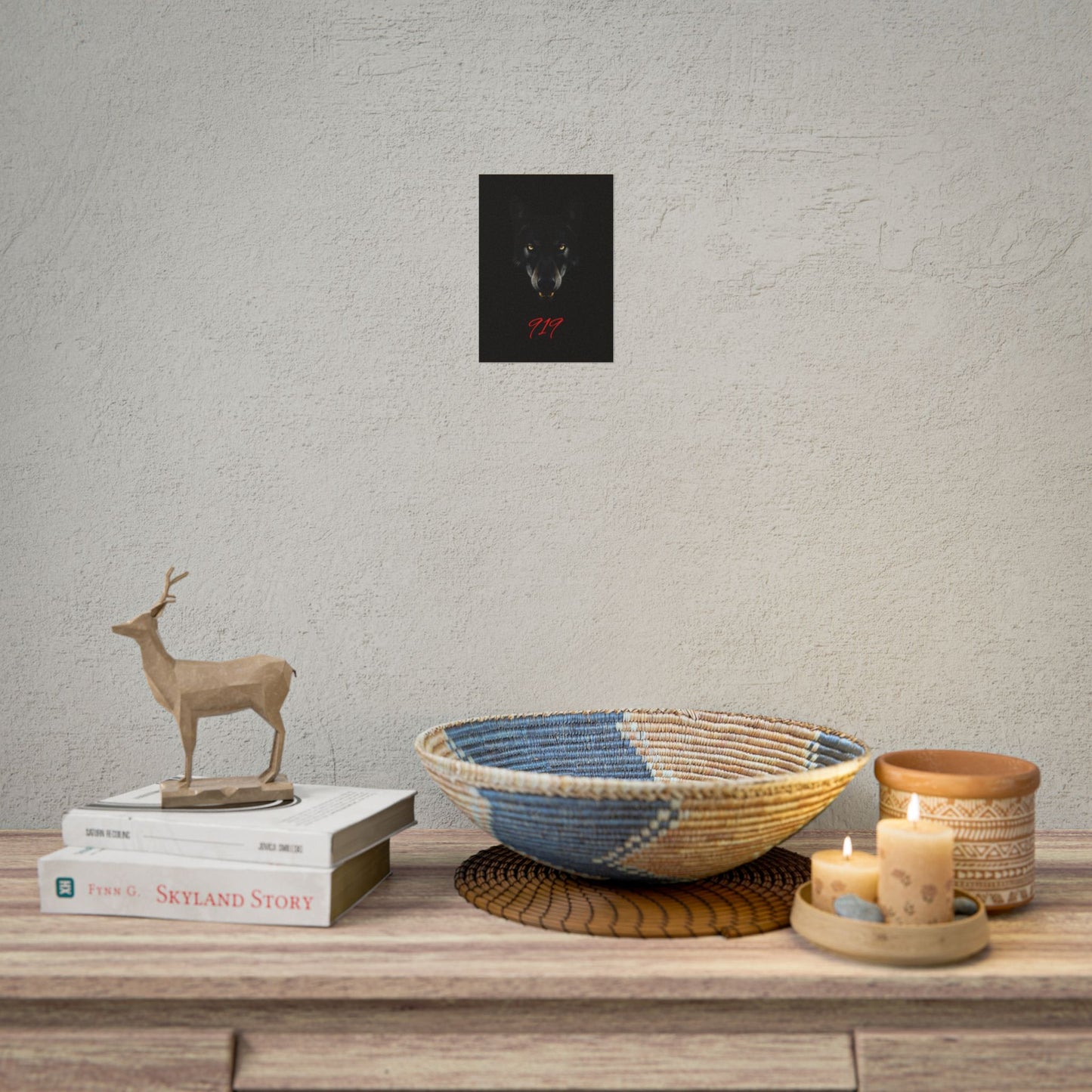 Wolfpack Art Poster, Wolf 901 Raleigh Poster, Gift for Die Hard Fans, Home Decor, 919 Design