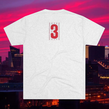 Baseball Stars Batter Silhouette Tee — Back Number '3' Player Shirt