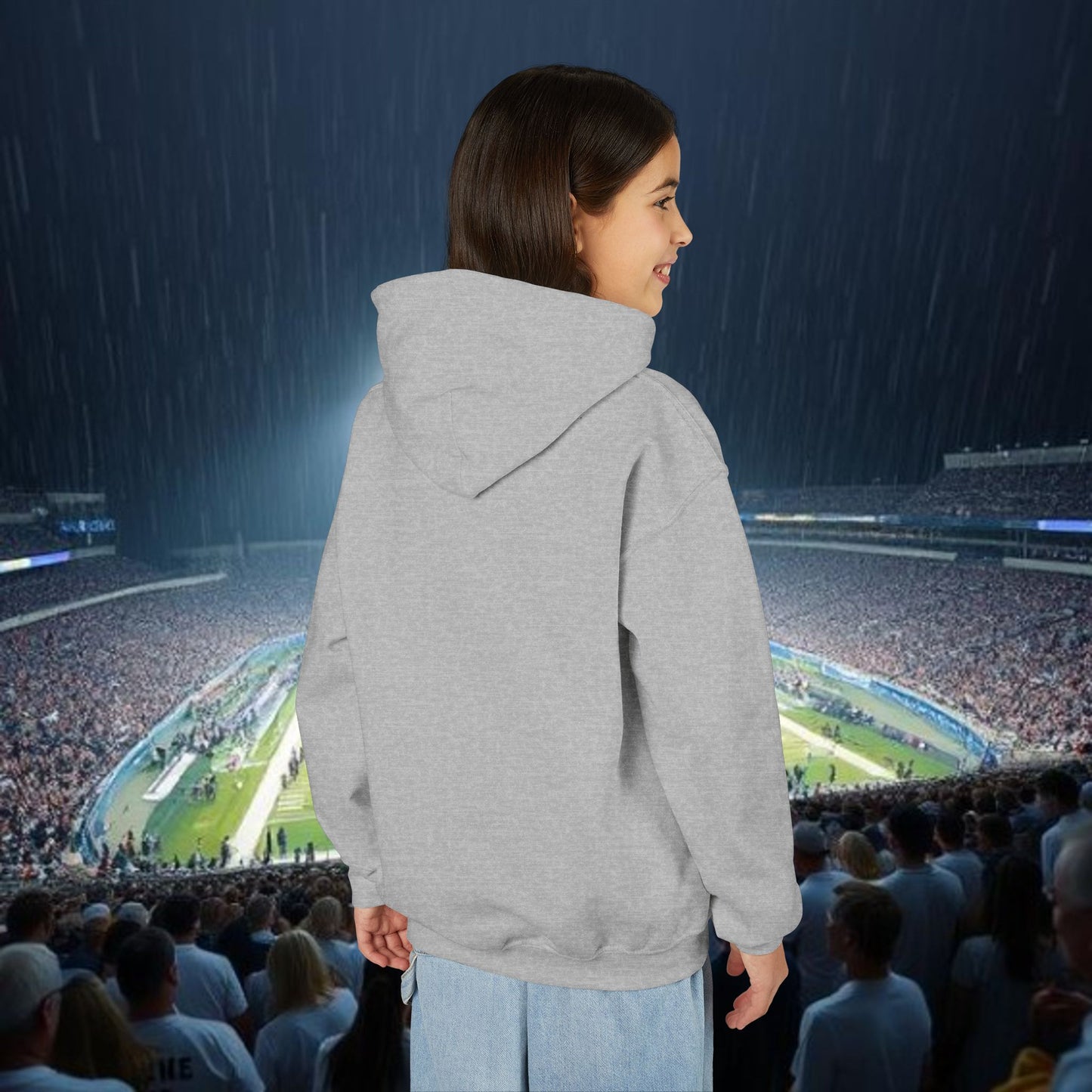 Youth Spirit Hooded Sweatshirt, Trendy Hoodie for Kids, Sportswear, Outdoor Activities, Game Day Apparel