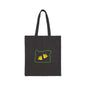 Eco-Friendly Cotton Canvas Tote Bag, Oregon outline with Vibrant Duck Logo. Logos on both sides.
