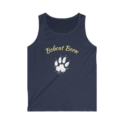 Bobcat Born Men's Softstyle Tank Top - Casual Wear, Summer Essential, Gift Idea, College Spirit, Animal Lover Apparel