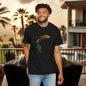 Vibrant Rasta T-Shirt for Ballers. Soft-style T-Shirt. Unique Urban Fashion.