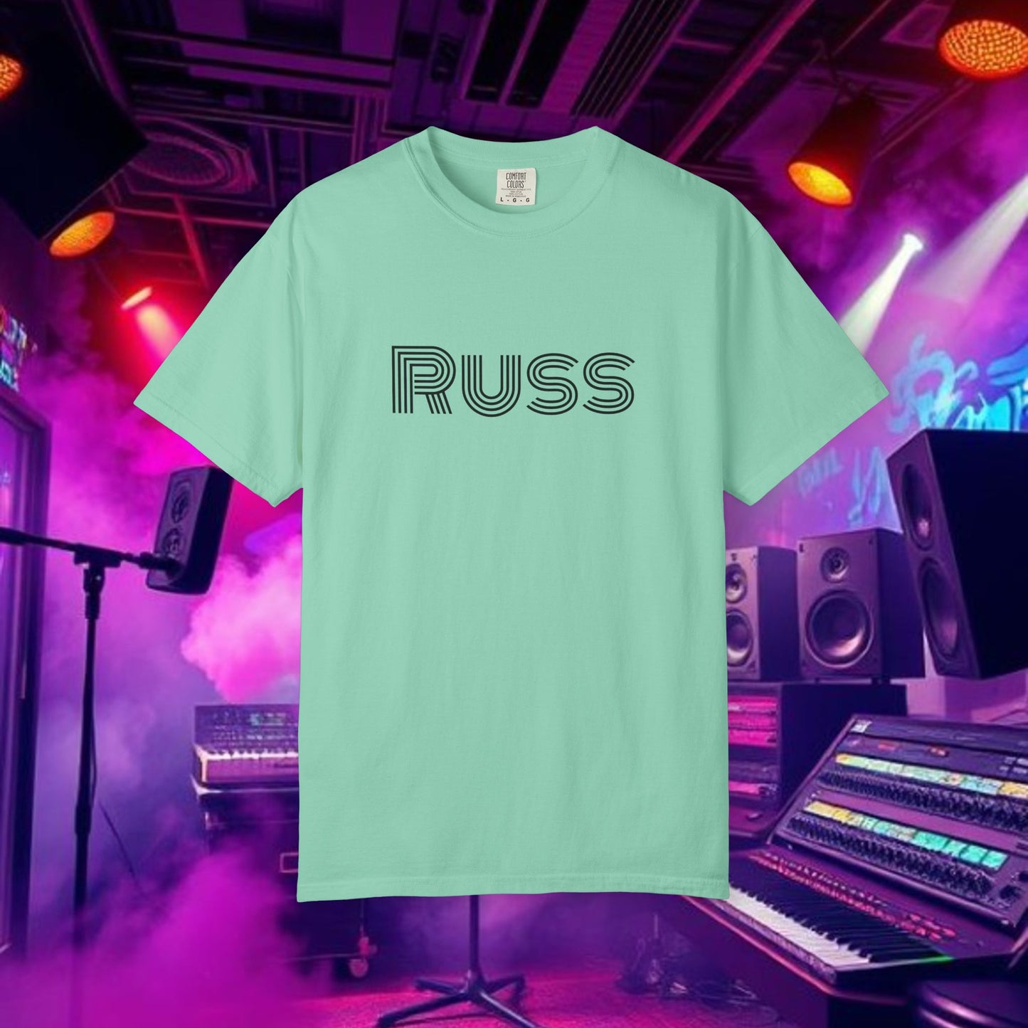 Russ Unisex T-Shirt with Retro Design, Hip-Hop Shirt, Casual Wear, Unique Style, Russ Apparel
