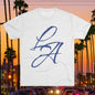 LA Script T‑Shirt — Vintage Los Angeles Graphic Tee, Super Soft Tri-Blend Material