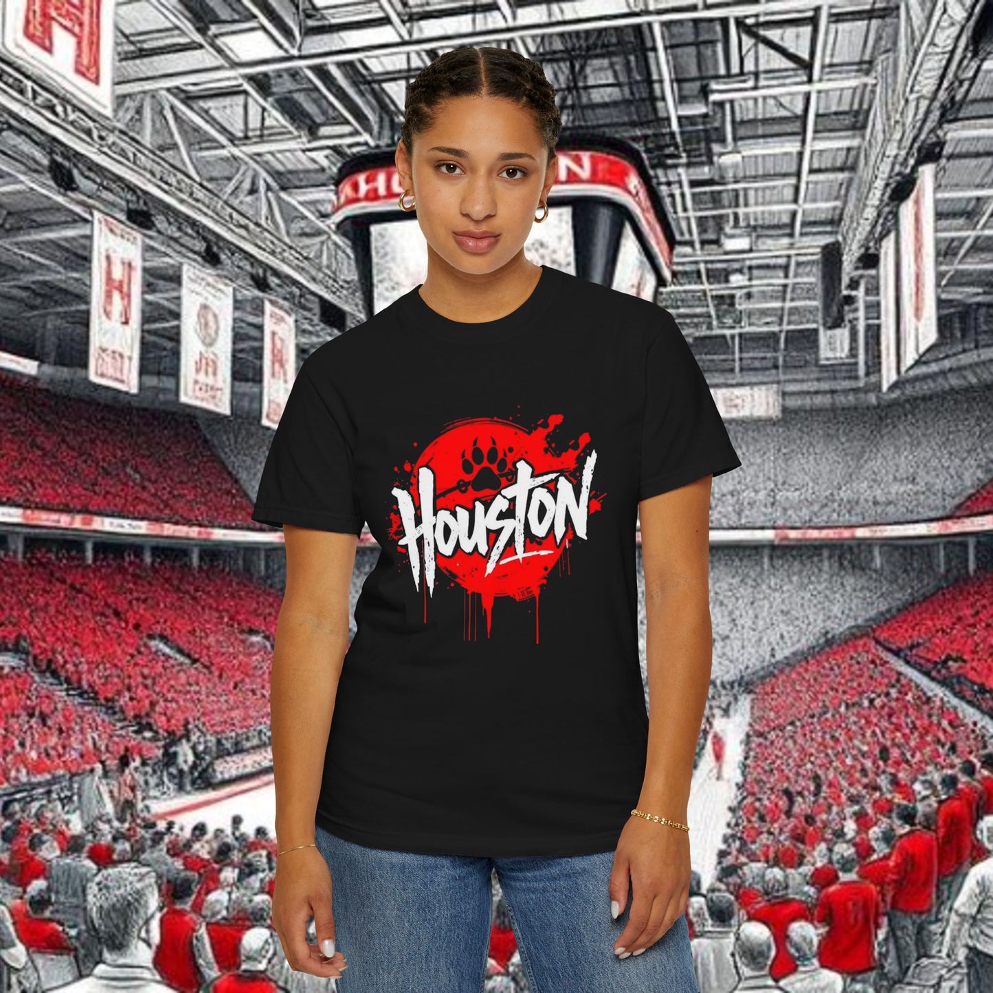 Houston Urban Vibes T-Shirt, Perfect for Tailgates and gameday. Soft-style T-Shirt. Ultra Comfort and style.