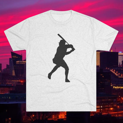 Baseball Stars Batter Silhouette Tee — Back Number '3' Player Shirt