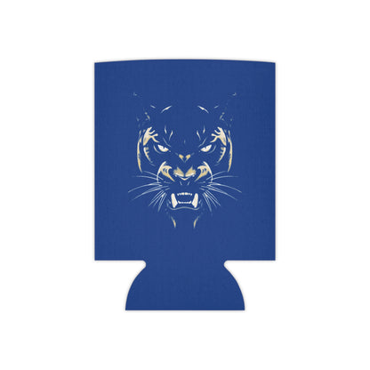 Panther Silhouette Can Cooler, Drink Sleeve, Beverage Insulator, Game Day Accessory, Party Favor, Sports Team Gear