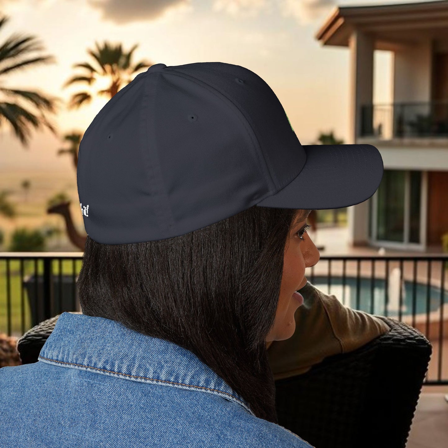 Cash it! Wing Man Designs, Closed-Back Structured Cap (Embroidery), Check Mark Hat