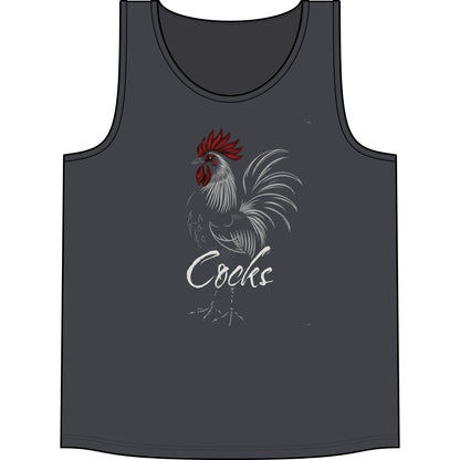 Rooster Graphic Tank — 'Cocks' Concert-Style Poultry Design