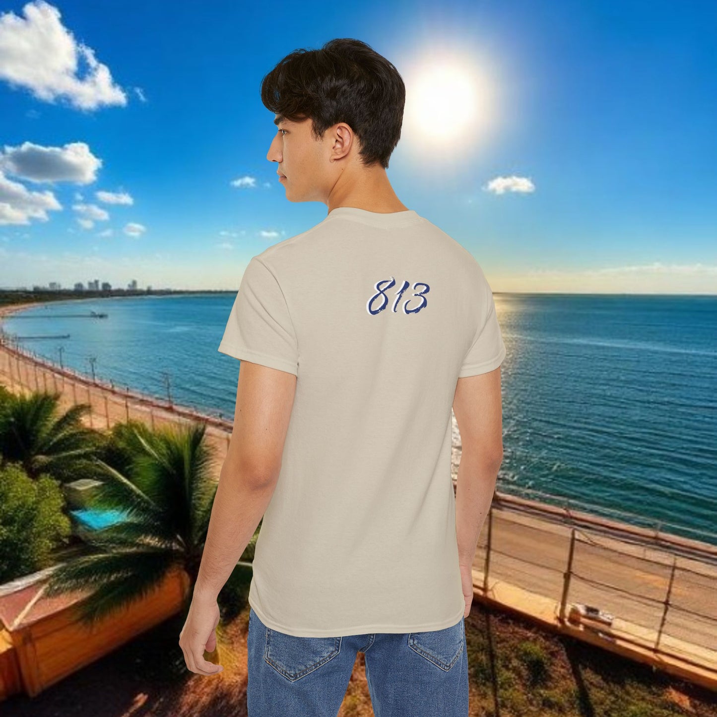 TB Monogram Tee — 813 Tampa Area Short-Sleeve T-Shirt