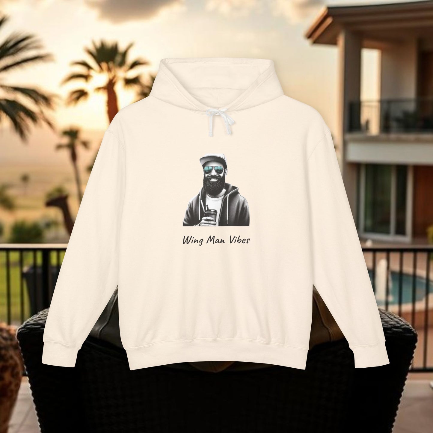 Unisex Wingman Vibes Hoodie, Casual Style Sweatshirt, Perfect Gift for Friends, Lightweight Hoodie for Everyday Wear