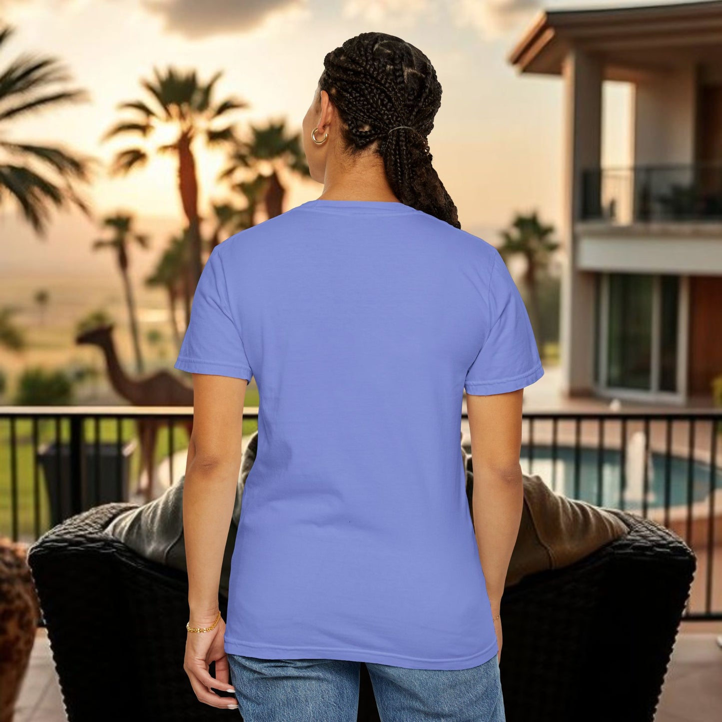 Unbothered Garment-Dyed T-Shirt, Relaxed Fit Tee, Casual Everyday Wear, Gift for Friends, Relaxation Apparel, Trendy Summer Top