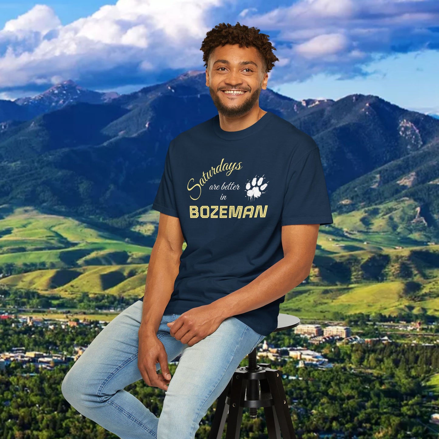 Bozeman Saturday T-shirt, Unisex Casual Tee, Weekend Vibes Shirt, Bozeman Gift, Summer Outing Apparel