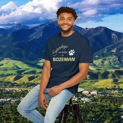 Bozeman Saturday T-shirt, Unisex Casual Tee, Weekend Vibes Shirt, Bozeman Gift, Summer Outing Apparel