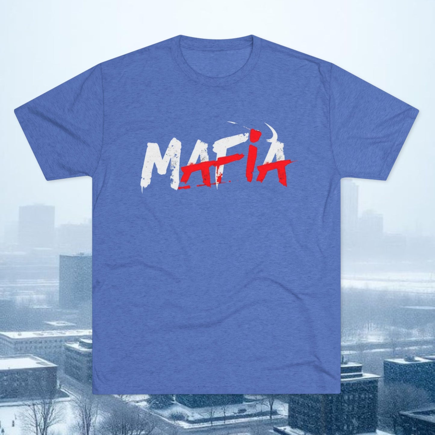 Mafia 716 Graphic Tee, Soft-Style T-Shirt, Tri-Blend, Perfect for Gameday