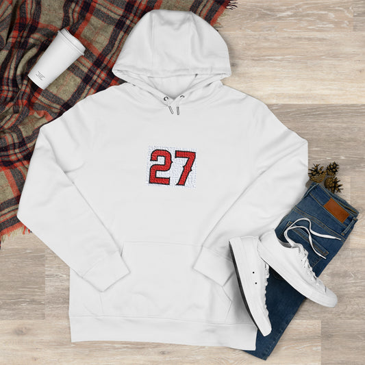 Unisex Cozy Sweatshirt with #27 Design, Perfect for Sports Fans, Casual Wear, Gifts for Angels' Fans