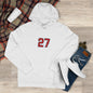 Unisex Cozy Sweatshirt with #27 Design, Perfect for Sports Fans, Casual Wear, Gifts for Angels' Fans