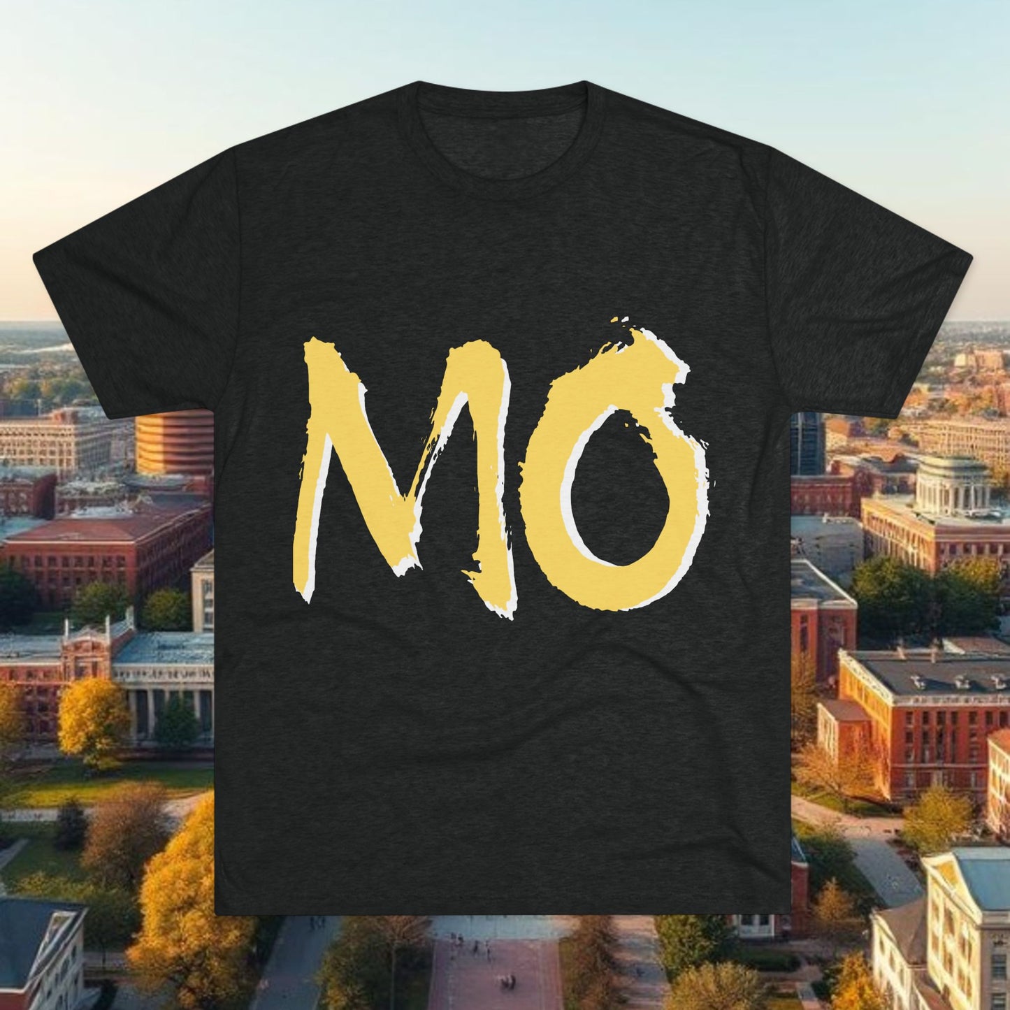 MO State Shirt — Bold Brushstroke MO Tee, Perfect for Gameday
